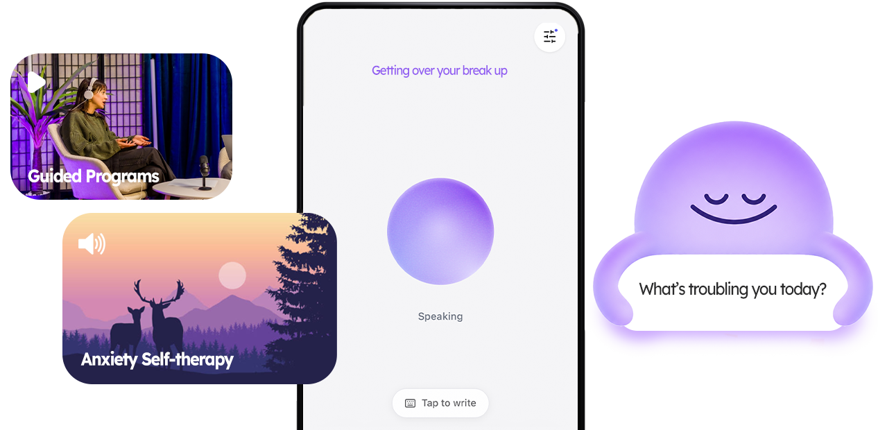 Guided self-therapy on demand