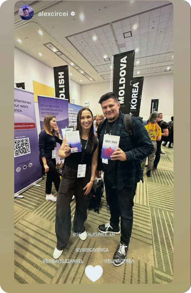 Instagram story from a Selftalk workshop